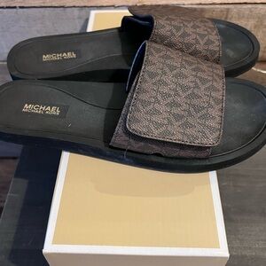 Michael Kors Brown Men's Slides